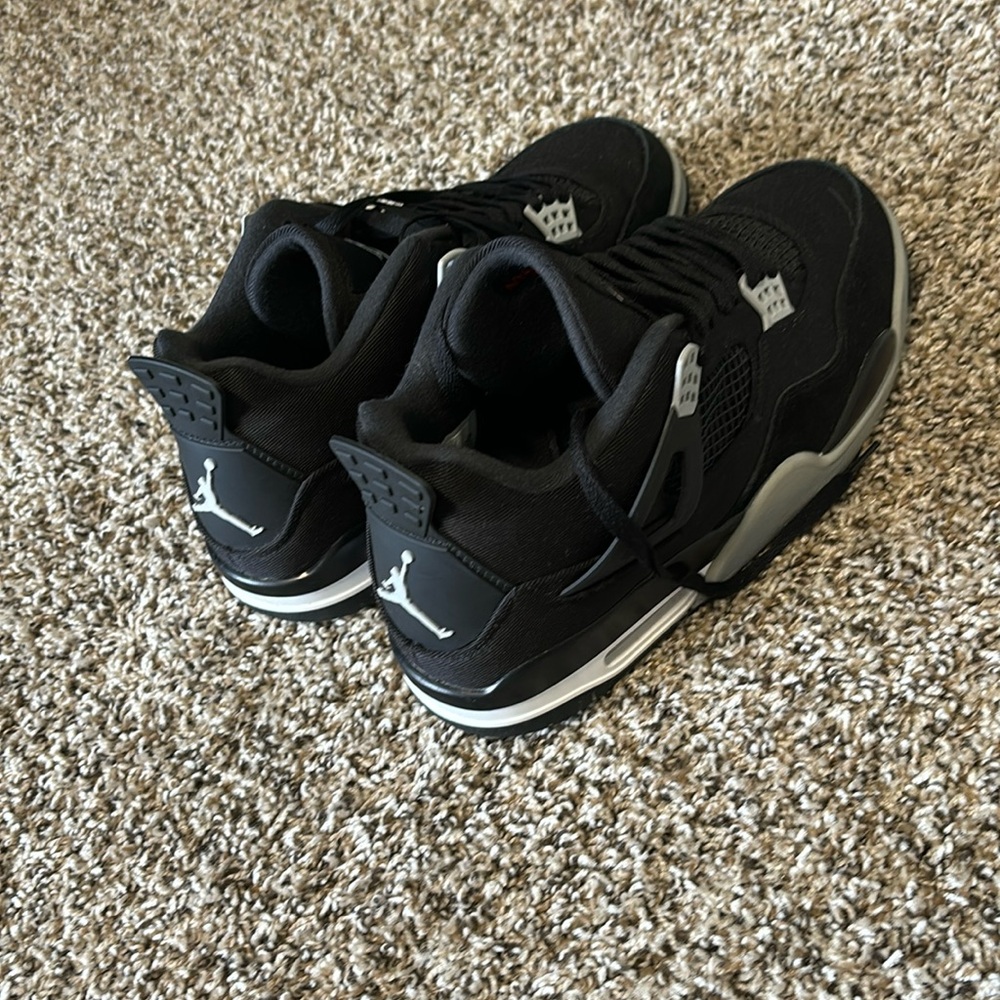 Jordan 4 black canvases